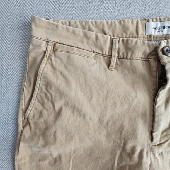 Goodfellow Chino Men's Size 38x32 Hennepin Straight Leg Stretch Khaki Chinos Tan - Picture 11 of 16